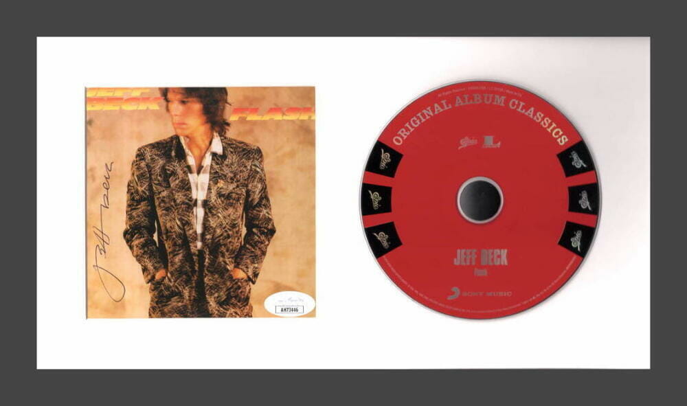 Jeff Beck Signed Autograph Flash Framed CD Display - Ready to Hang! JSA COA