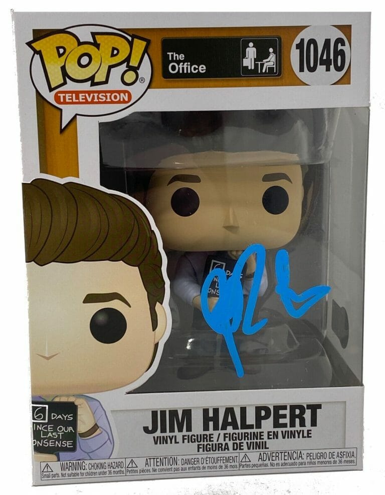 JOHN KRASINSKI SIGNED THE OFFICE JIM HALPERT FUNKO POP AUTOGRAPH BECKETT COA
 COLLECTIBLE MEMORABILIA