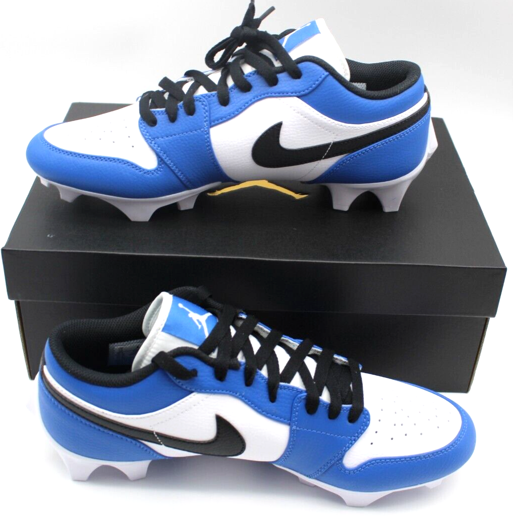 Royal blue and hot sale white football cleats