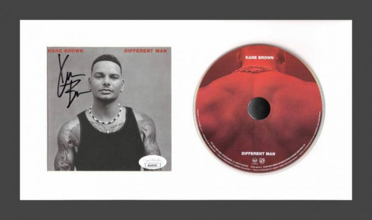 KANE BROWN SIGNED AUTOGRAPH DIFFERENT MAN FRAMED CD DISPLAY COUNTRY STAR JSA COA
 COLLECTIBLE MEMORABILIA