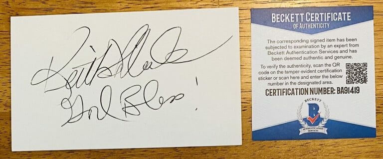 KEITH THIBODEAUX SIGNED AUTOGRAPHED 3×5 CARD BAS BECKETT CERT I LOVE LUCY RICKY
 COLLECTIBLE MEMORABILIA