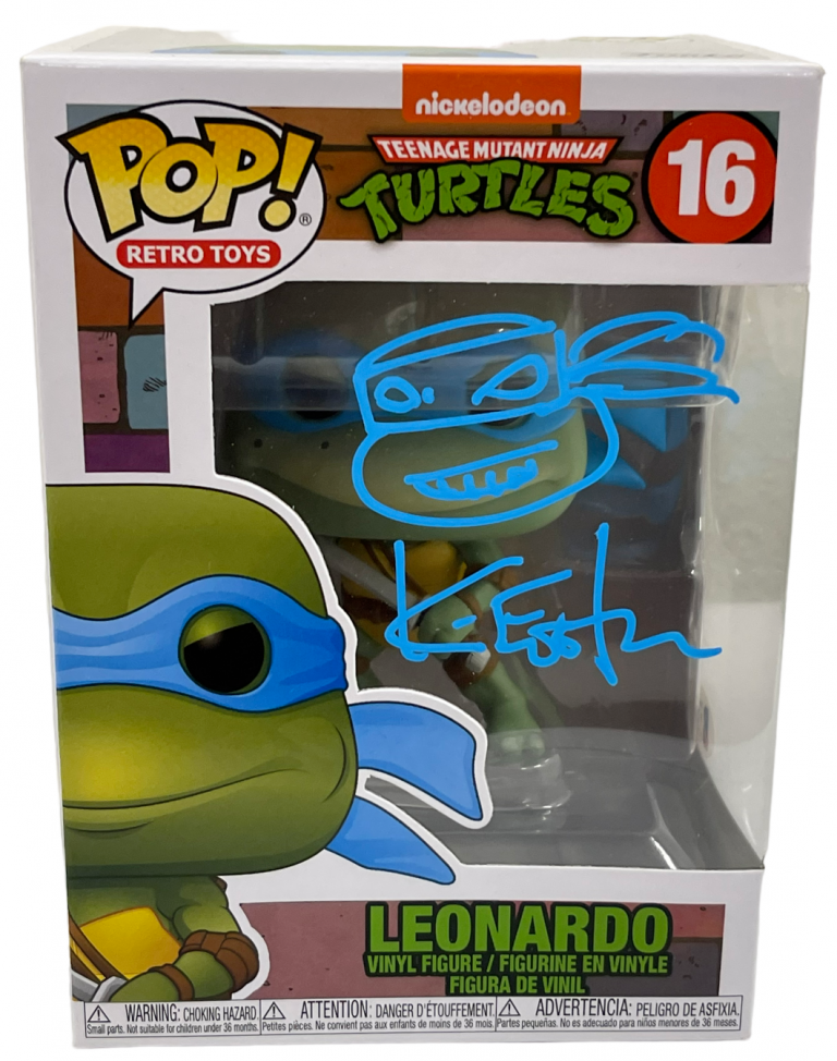 KEVIN EASTMAN TMNT SIGNED FUNKO FIGURE LEONARDO AUTOGRAPH PROOF BECKETT COA
 COLLECTIBLE MEMORABILIA