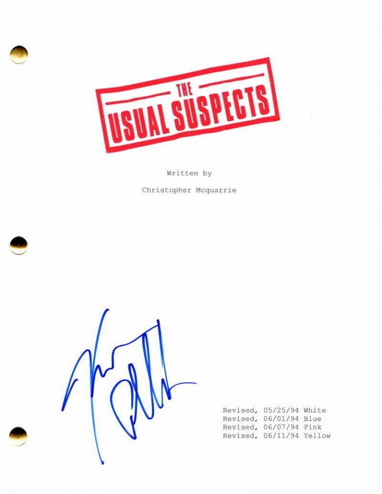 KEVIN POLLAK SIGNED AUTOGRAPH THE USUAL SUSPECTS FULL MOVIE SCRIPT
 COLLECTIBLE MEMORABILIA