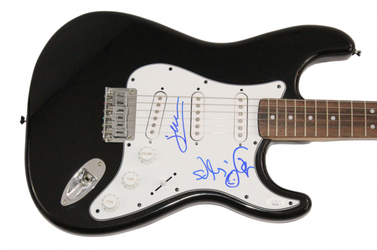 MANA BAND X3 SIGNED AUTOGRAPH FENDER ELECTRIC GUITAR – FHER OLVERA RARE W/ JSA
 COLLECTIBLE MEMORABILIA