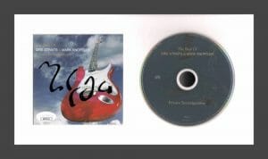 MARK KNOPFLER DIRE STRAITS SIGNED AUTOGRAPH PRIVATEINVESTIGATIONS CD DISPLAY JSA
 COLLECTIBLE MEMORABILIA
