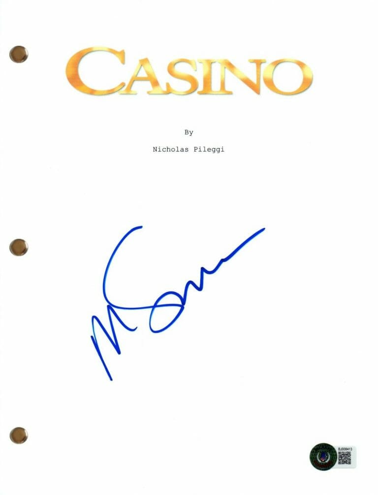 MARTIN SCORSESE SIGNED AUTOGRAPH CASINO FULL MOVIE SCRIPT SCREENPLAY BECKETT COA
 COLLECTIBLE MEMORABILIA