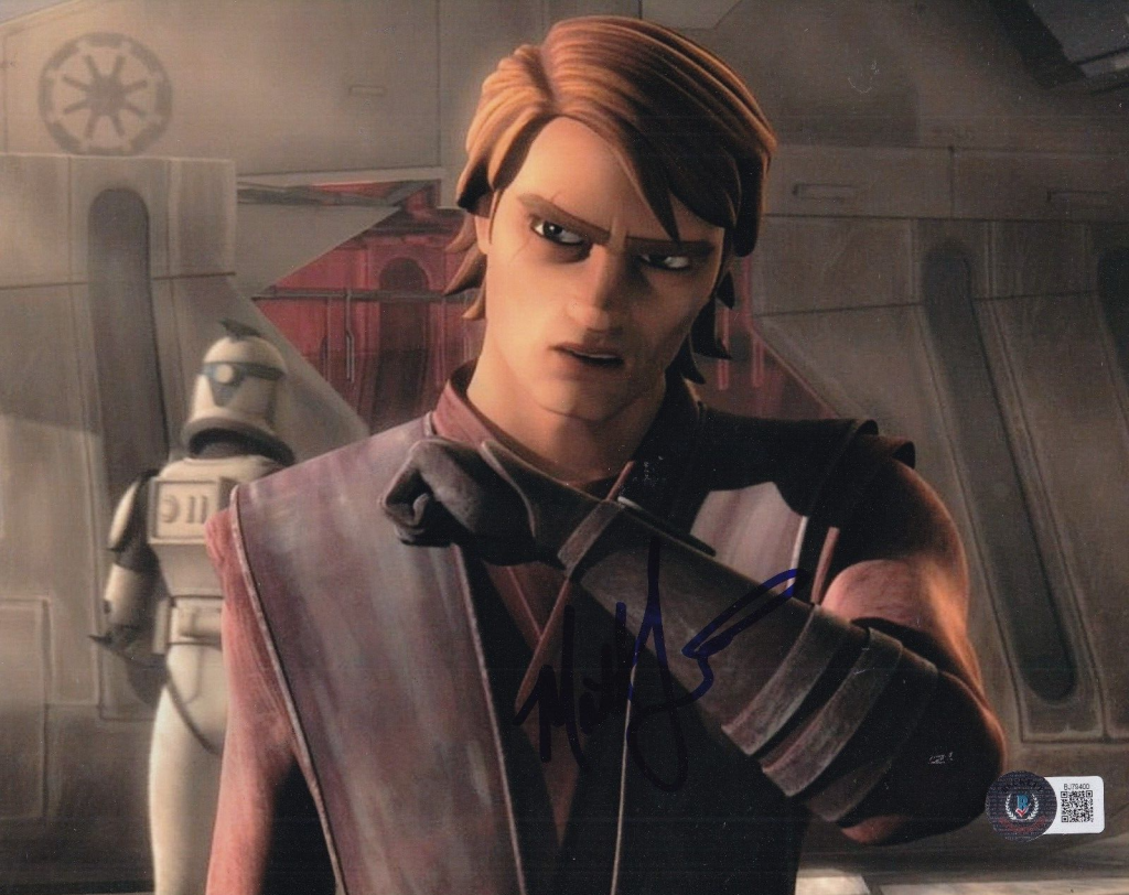 MATT LANTER signed (STAR WARS CLONE WARS) Anakin 8X10 photo BECKETT BAS ...