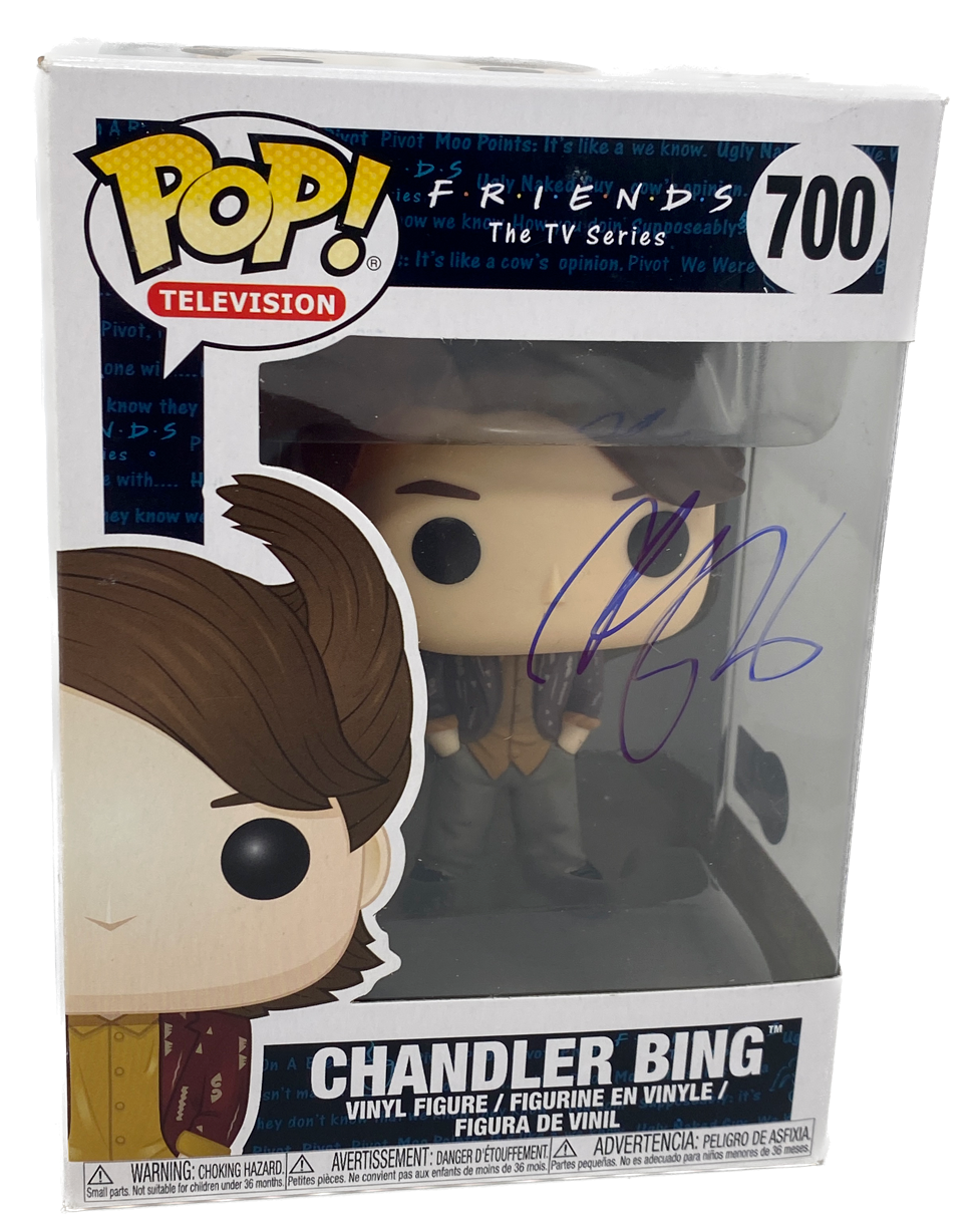 Matthew Perry Signed Autograph Funko Pop Friends Chandler Bing #700 ...