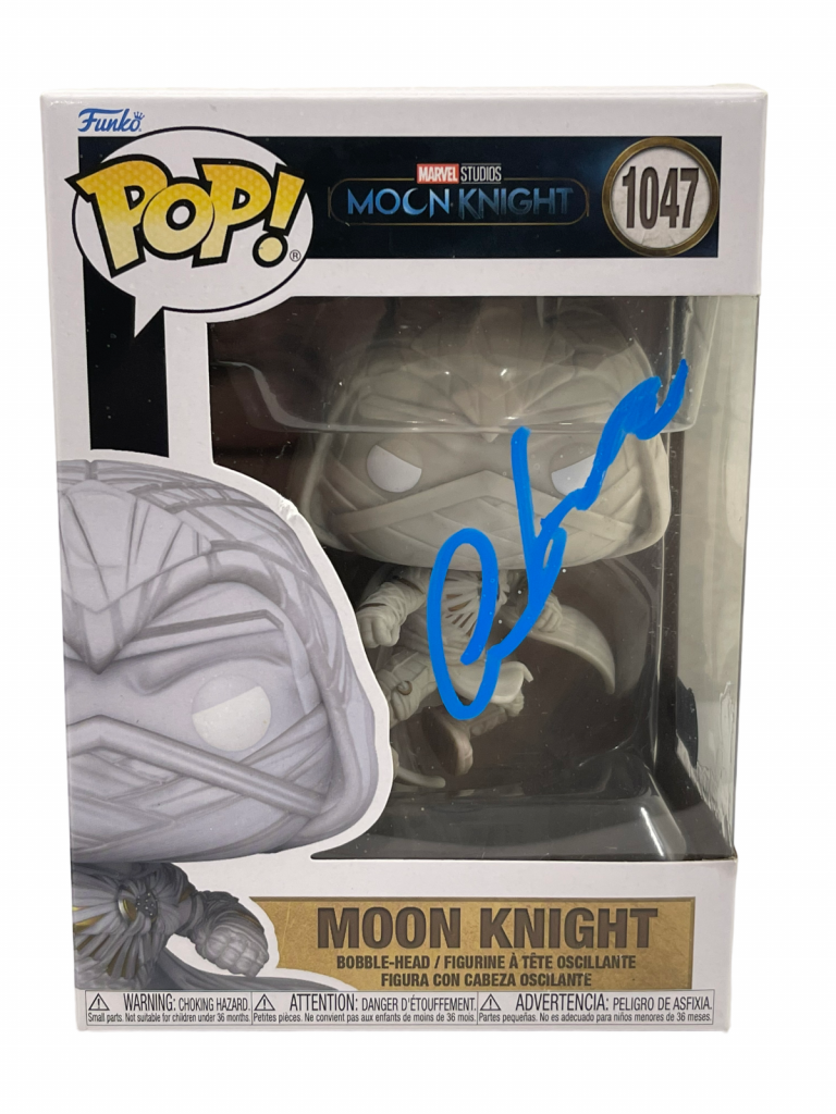 OSCAR ISAAC SIGNED FUNKO 1047 MARVEL MOON KNIGHT AUTHENTIC AUTOGRAPH BECKETT
 COLLECTIBLE MEMORABILIA