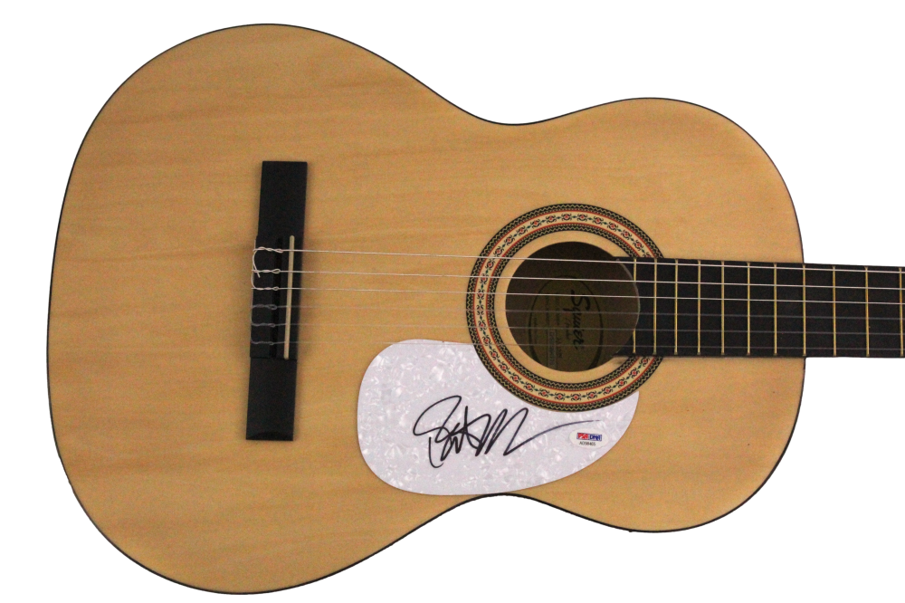 Patrick Monahan Train signed acoustic guitar COA exact proof star autographed