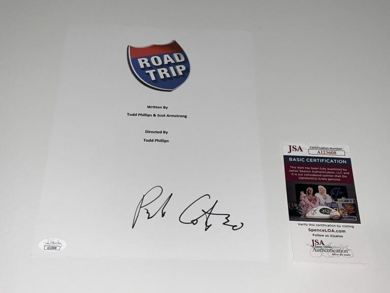 PAULO COSTANZO SIGNED ROAD TRIP MOVIE TRANSCRIPT AUTOGRAPHED JSA COA
 COLLECTIBLE MEMORABILIA