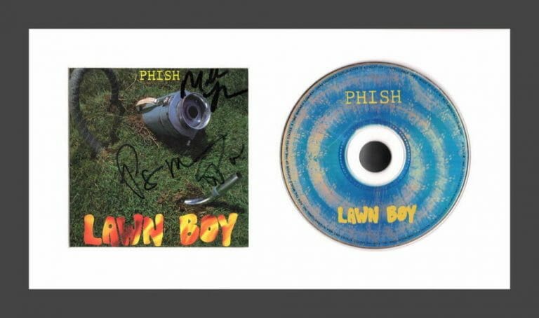 PHISH TREY ANASTASIO MIKE PAGE – SIGNED AUTOGRAPH LAWN BOY FRAMED CD DISPLAY JSA
 COLLECTIBLE MEMORABILIA