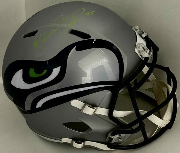 RICHARD SHERMAN SIGNED AUTOGRAPHED SEATTLE SEAHAWKS AMP F/S HELMET PSA/DNA
 COLLECTIBLE MEMORABILIA