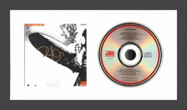 ROBERT PLANT SIGNED AUTOGRAPH LED ZEPPELIN FRAMED CD DISPLAY – READY TO HANG JSA
 COLLECTIBLE MEMORABILIA