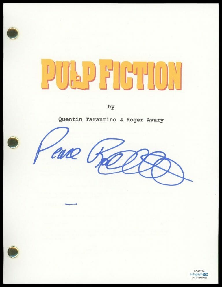 ROSANNA ARQUETTE “PULP FICTION” AUTOGRAPH SIGNED COMPLETE SCRIPT SCREENPLAY ACOA
COLLECTIBLE MEMORABILIA