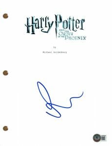 RUPERT GRINT SIGNED HARRY POTTER ORDER OF THE PHOENIX MOVIE SCRIPT BECKETT COA
 COLLECTIBLE MEMORABILIA