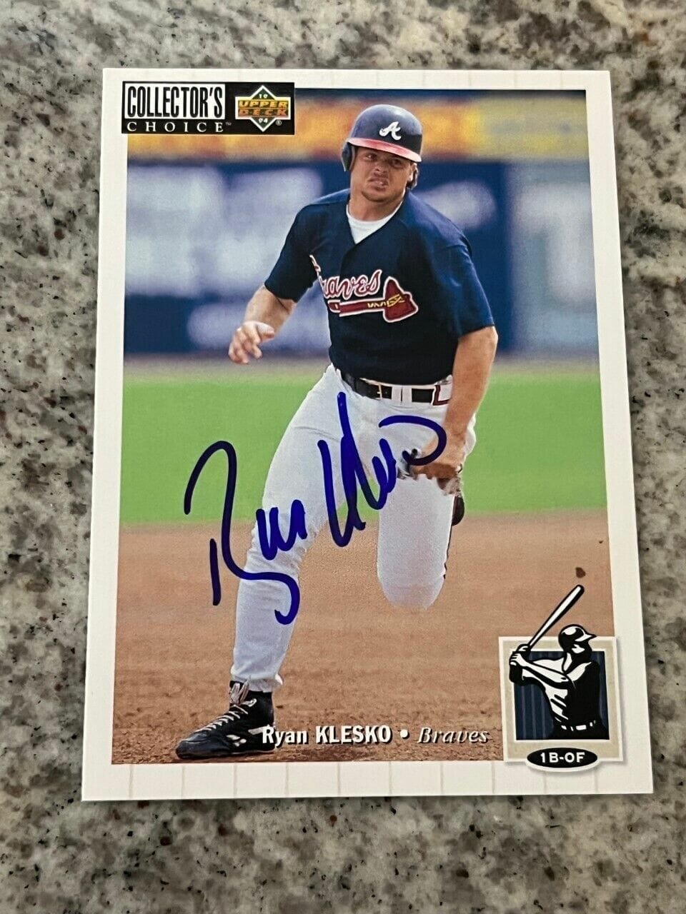 RYAN KLESKO SIGNED AUTOGRAPHED 1994 UD COLLECTOR'S CHOICE BASEBALL CARD ...