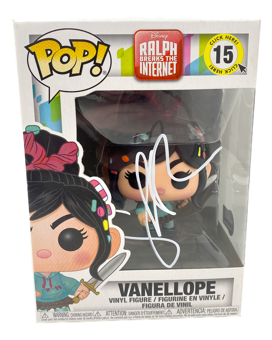 Sarah Silverman Signed Funko Pop Vanellope Wreck It Ralph Autograph ...