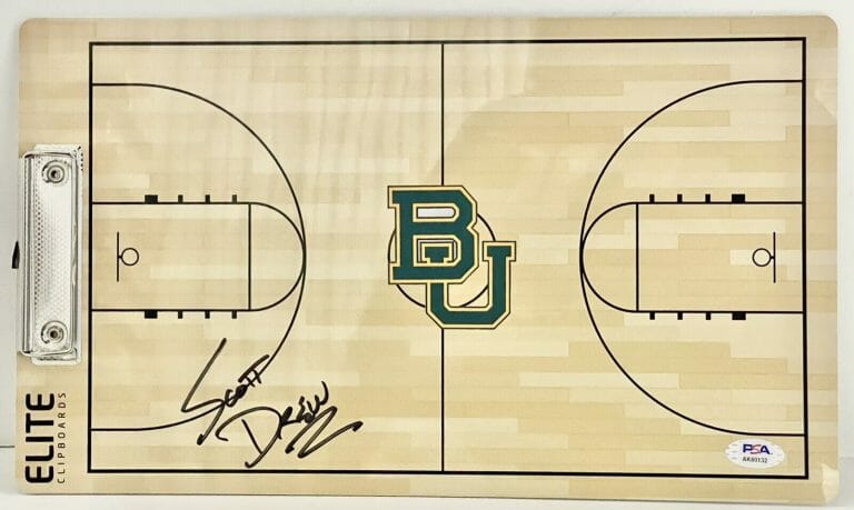 SCOTT DREW SIGNED AUTOGRAPHED BAYLOR BEARS COACHES CLIPBOARD PSA/DNA
 COLLECTIBLE MEMORABILIA