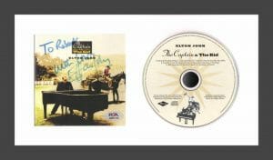 SIR ELTON JOHN SIGNED AUTOGRAPH THE CAPTAIN & THE KID FRAMED CD DISPLAY PSA COA
 COLLECTIBLE MEMORABILIA