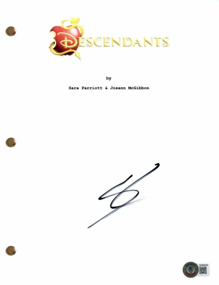 Sofia Carson Signed Autograph Disney's Descendants Movie Script Beckett