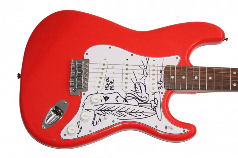 STEFAN LESSARD SIGNED AUTOGRAPH FENDER GUITAR W/ SKETCH DAVE MATTHEWS BAND BAS
 COLLECTIBLE MEMORABILIA