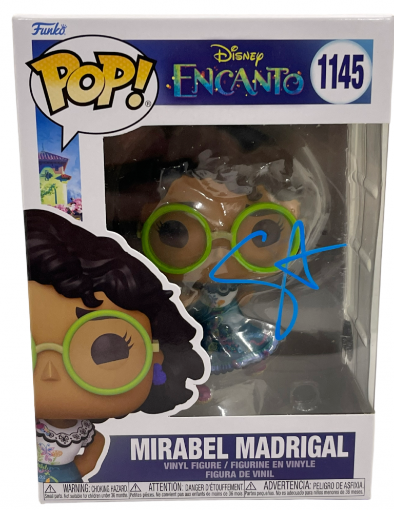 STEPHANIE BEATRIZ SIGNED FUNKO 1145 MIRABEL MADRIGAL ENCANTO AUTOGRAPH BECKETT
 COLLECTIBLE MEMORABILIA