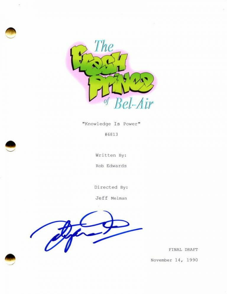TATYANA ALI SIGNED AUTOGRAPH THE FRESH PRINCE OF BEL-AIR FULL EPISODE SCRIPT
 COLLECTIBLE MEMORABILIA