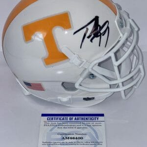 Tee Martin Signed Autographed Tennessee Volunteers Mini Helmet PSA/DNA
