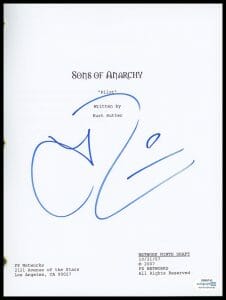 THEO ROSSI “SONS OF ANARCHY” AUTOGRAPH SIGNED ‘JUICE’ PILOT EPISODE SCRIPT ACOA
 COLLECTIBLE MEMORABILIA