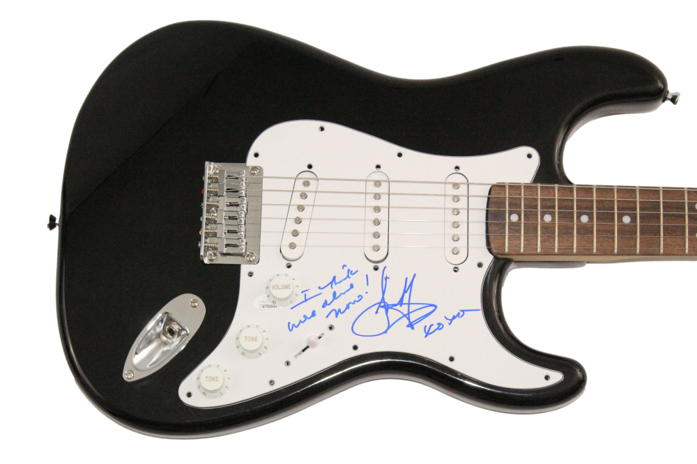 Tiffany Darwish Signed Autograph Fender Guitar w/ I Think We're Alone Now JSA
