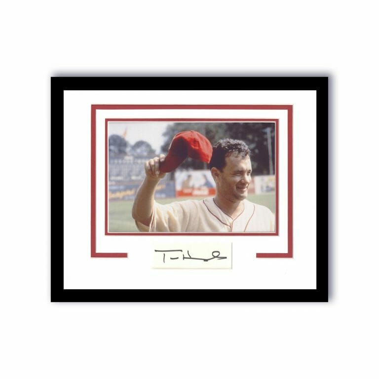 TOM HANKS “A LEAGUE OF THEIR OWN” AUTOGRAPH SIGNED FRAMED 11×14 DISPLAY ACOA
 COLLECTIBLE MEMORABILIA