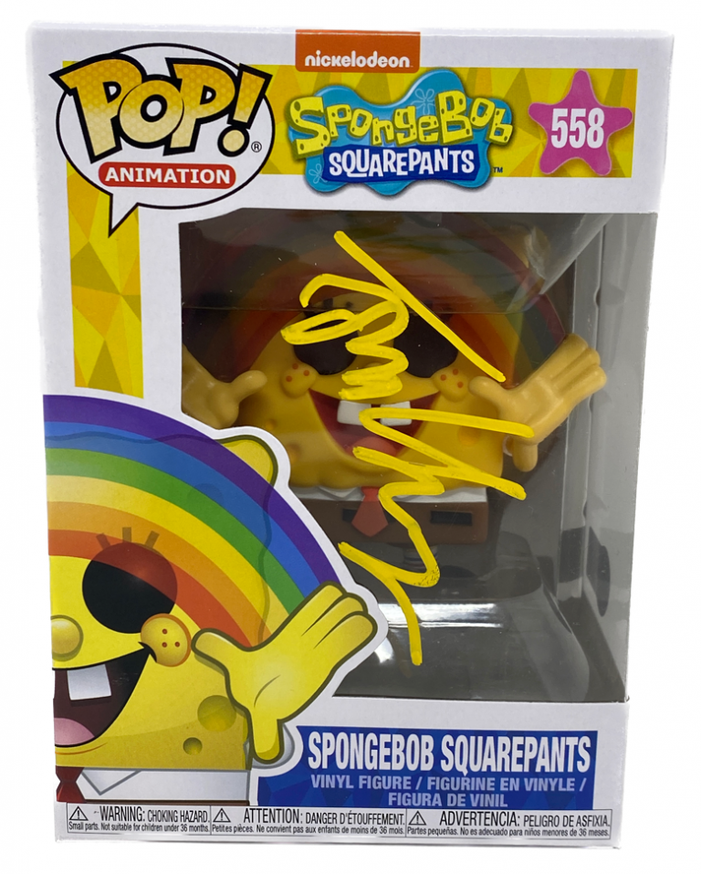 TOM KENNY SPONGEBOB SQUAREPANTS SIGNED AUTOGRAPH FUNKO POP 558 BECKETT COA
 COLLECTIBLE MEMORABILIA