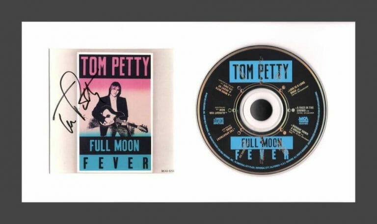 TOM PETTY SIGNED AUTOGRAPH FULL MOON FEVER FRAMED CD DISPLAY READY TO HANG! JSA
 COLLECTIBLE MEMORABILIA