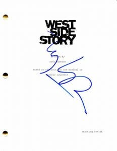 TONY KUSHNER SIGNED AUTOGRAPH WEST SIDE STORY FULL MOVIE SCRIPT STEVEN SPIELBERG
 COLLECTIBLE MEMORABILIA