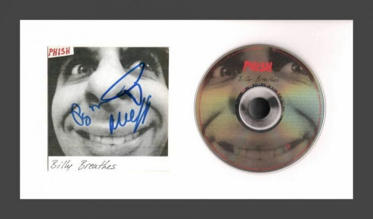 TREY ANASTASIO +2 PHISH SIGNED AUTOGRAPH BILLY BREATHES FRAMED CD DISPLAY W/ JSA
 COLLECTIBLE MEMORABILIA