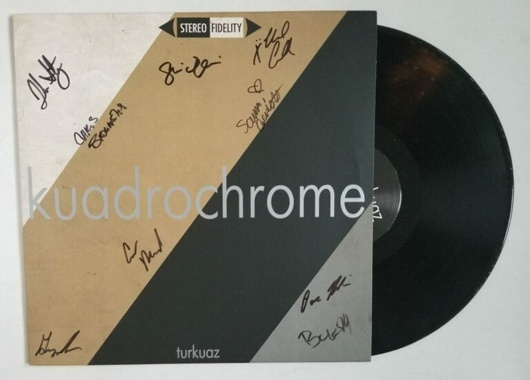 TURKUAZ REAL HAND SIGNED KUADROCHROME VINYL RECORD COA AUTOGRAPHED BY 9
 COLLECTIBLE MEMORABILIA