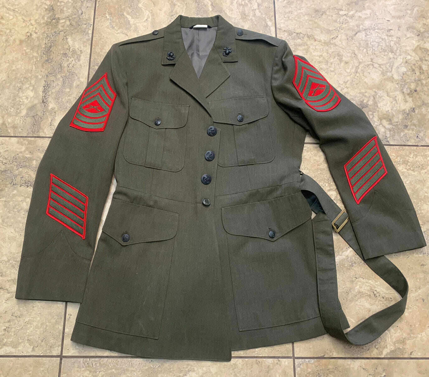 US Marine Corps Uniform Jacket Master Sergeant 8405012795632 Size