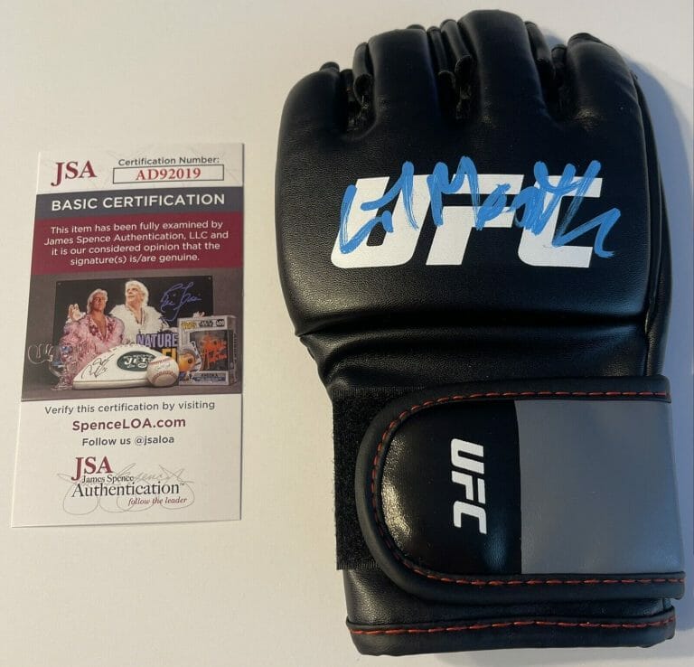 VANESSA LIL MONSTER DEMOPOULOS SIGNED AUTOGRAPHED UFC FIGHT GLOVE MMA JSA
 COLLECTIBLE MEMORABILIA