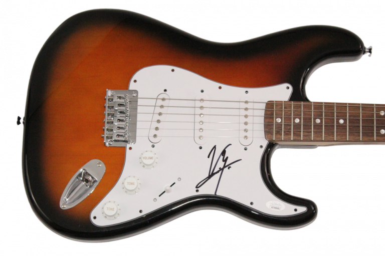 VINCE NEIL MOTLEY CRUE SIGNED AUTOGRAPH FULL SIZE FENDER ELECTRIC GUITAR JSA COA
 COLLECTIBLE MEMORABILIA