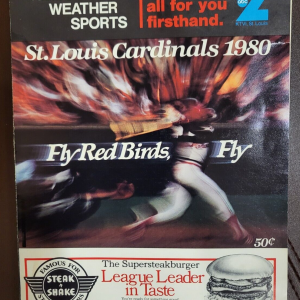 VINTAGE 1980 ST LOUIS CARDINALS BASEBALL OFFICIAL SCORECARD STL VS CINN
Opens in a new window or tab