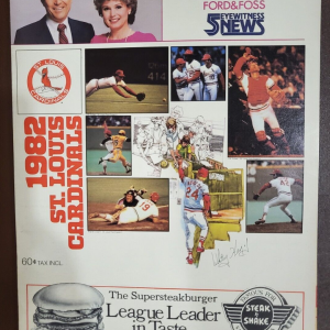 VINTAGE 1982 ST LOUIS CARDINALS BASEBALL OFFICIAL SCORECARD STL VS PHILADELPHIA
Opens in a new window or tab