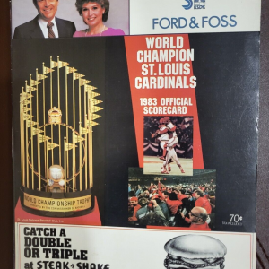 VINTAGE 1983 ST LOUIS CARDINALS BASEBALL OFFICIAL SCORECARD STL VS SAN DIEGO
Opens in a new window or tab