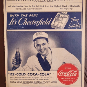 VINTAGE 5 CENT ST LOUIS CARDINALS BASEBALL OFFICIAL SCORECARD STL VS CINN
Opens in a new window or tab