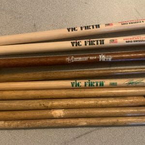 Vintage Drum Stick Lot Vic Firth Swizzle G SD12 MB1-H
