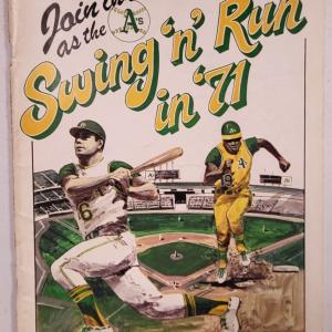 VINTAGE MLB BASEBALL 1971 SWING N RUN IN 71 OAKLAND ATHLETICS PROGRAM RARE
Opens in a new window or tab
