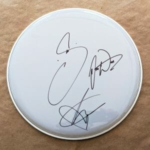 Waterparks REAL hand SIGNED 12" Drumhead #1 COA Autographed Awsten Knight +2
