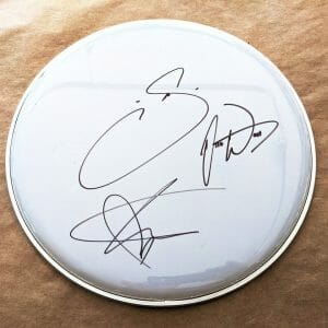 Waterparks REAL hand SIGNED 12" Drumhead #2 COA Autographed Awsten Knight +2
