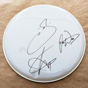 Waterparks REAL hand SIGNED 12" Drumhead #3 COA Autographed Awsten Knight +2
