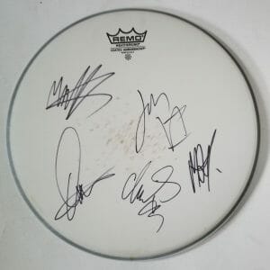You Me At Six band REAL hand SIGNED 12" Drumhead COA Autographed
Opens in a new window or tab